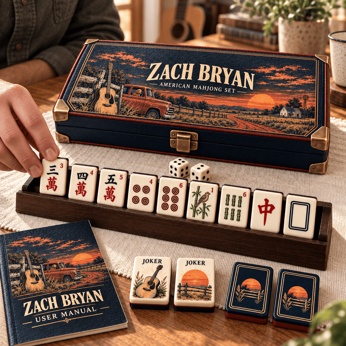 Premium ZBR Mahjong Tiles Set PVNA