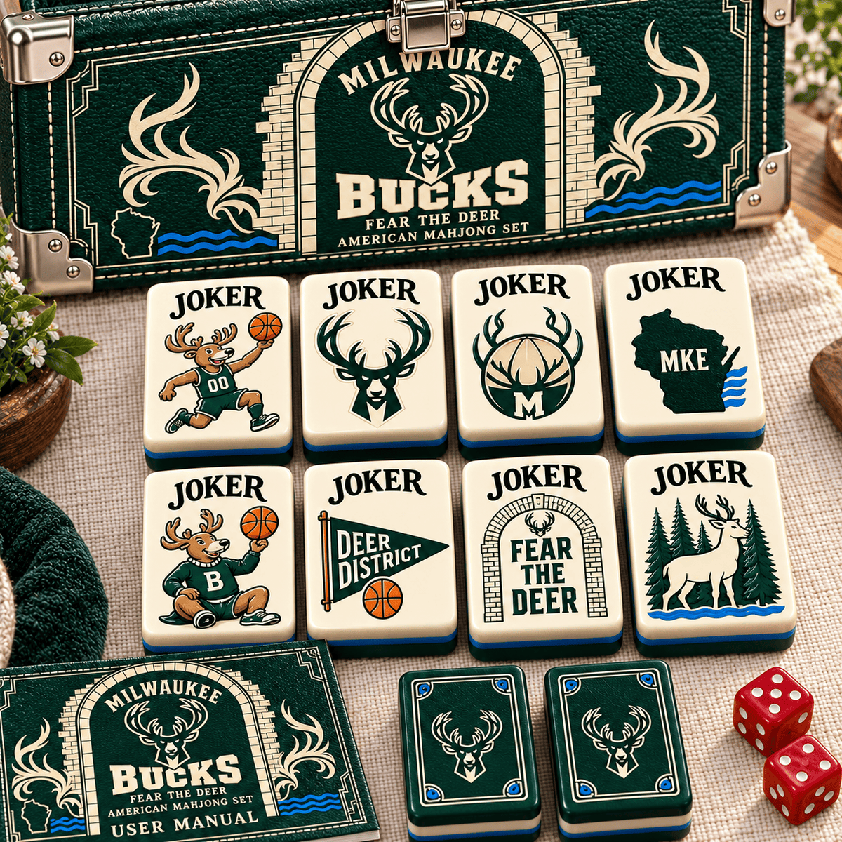Premium MLKBB Mahjong Tiles Set PVNA