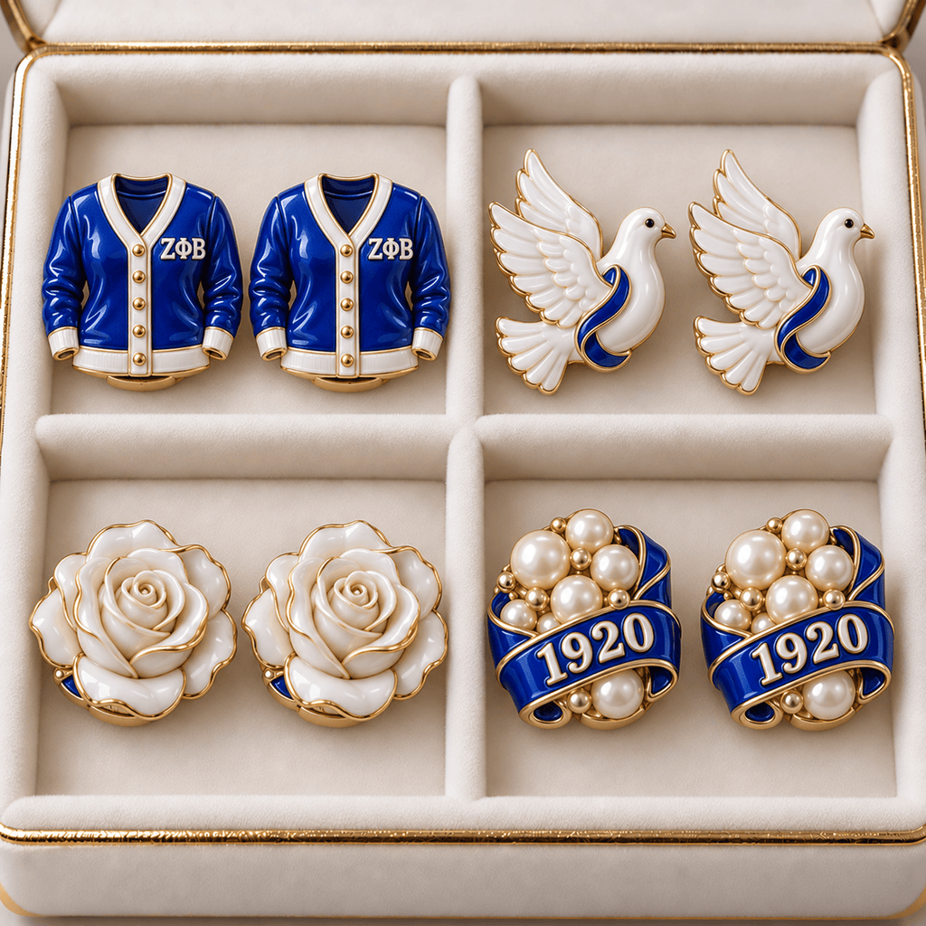 ZPB Sculpted Button Jewelry Set NTKO