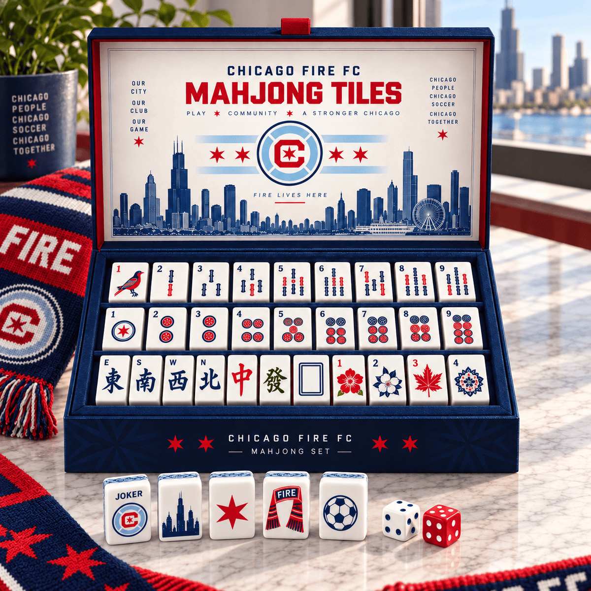 Premium CCF Mahjong Tiles Set TNSM