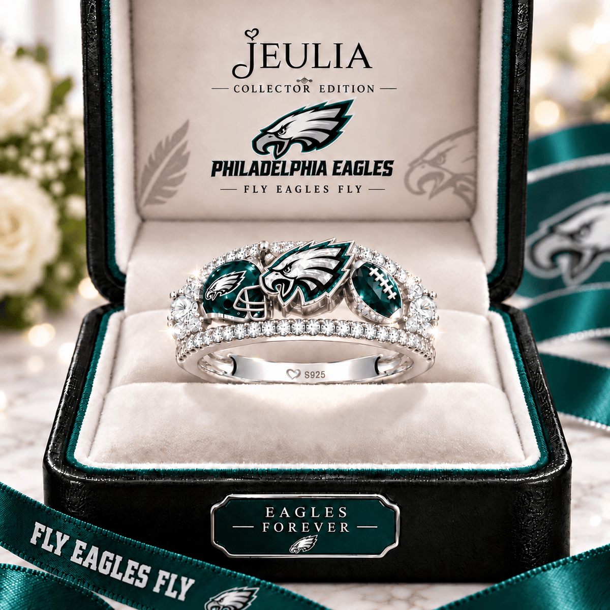 PLDE Premium Charm Pavé Statement Ring NTNA