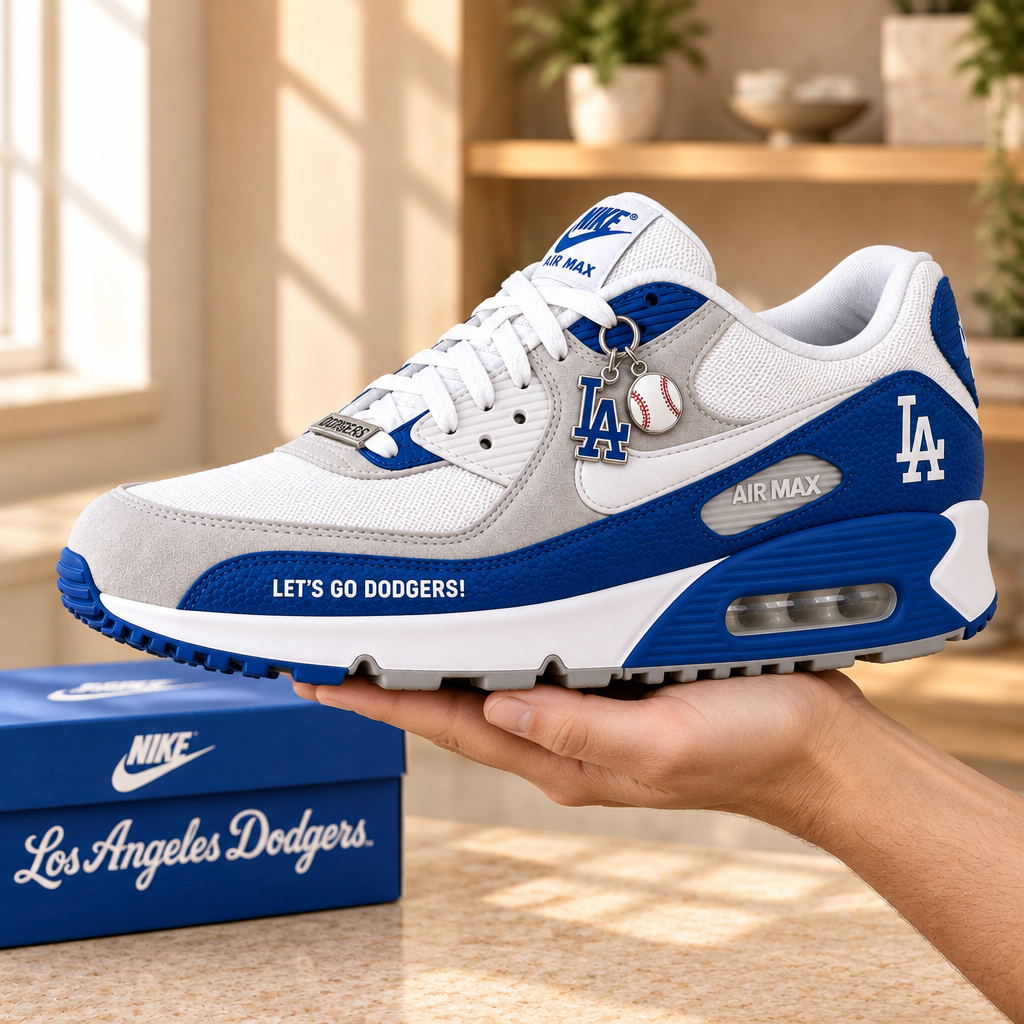 Los Angeles Dodgers Premium Low-Top Sneakers