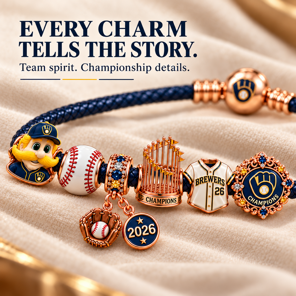 MLKB Braided Leather Charm Bracelet Set NHVH