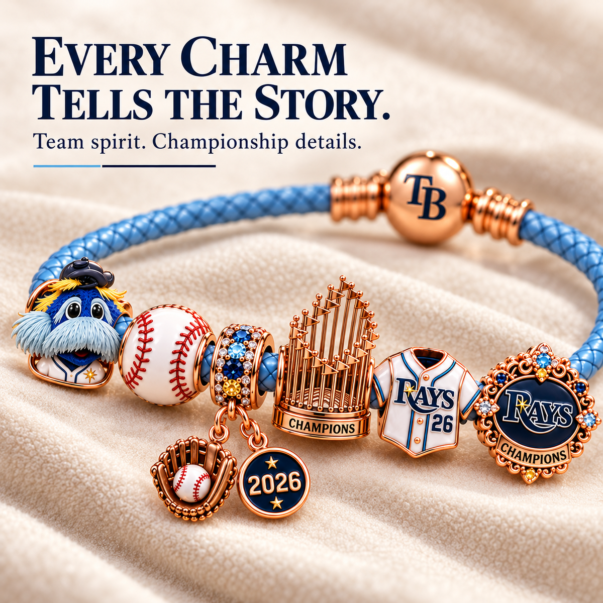 TPBR Braided Leather Charm Bracelet Set NHVH